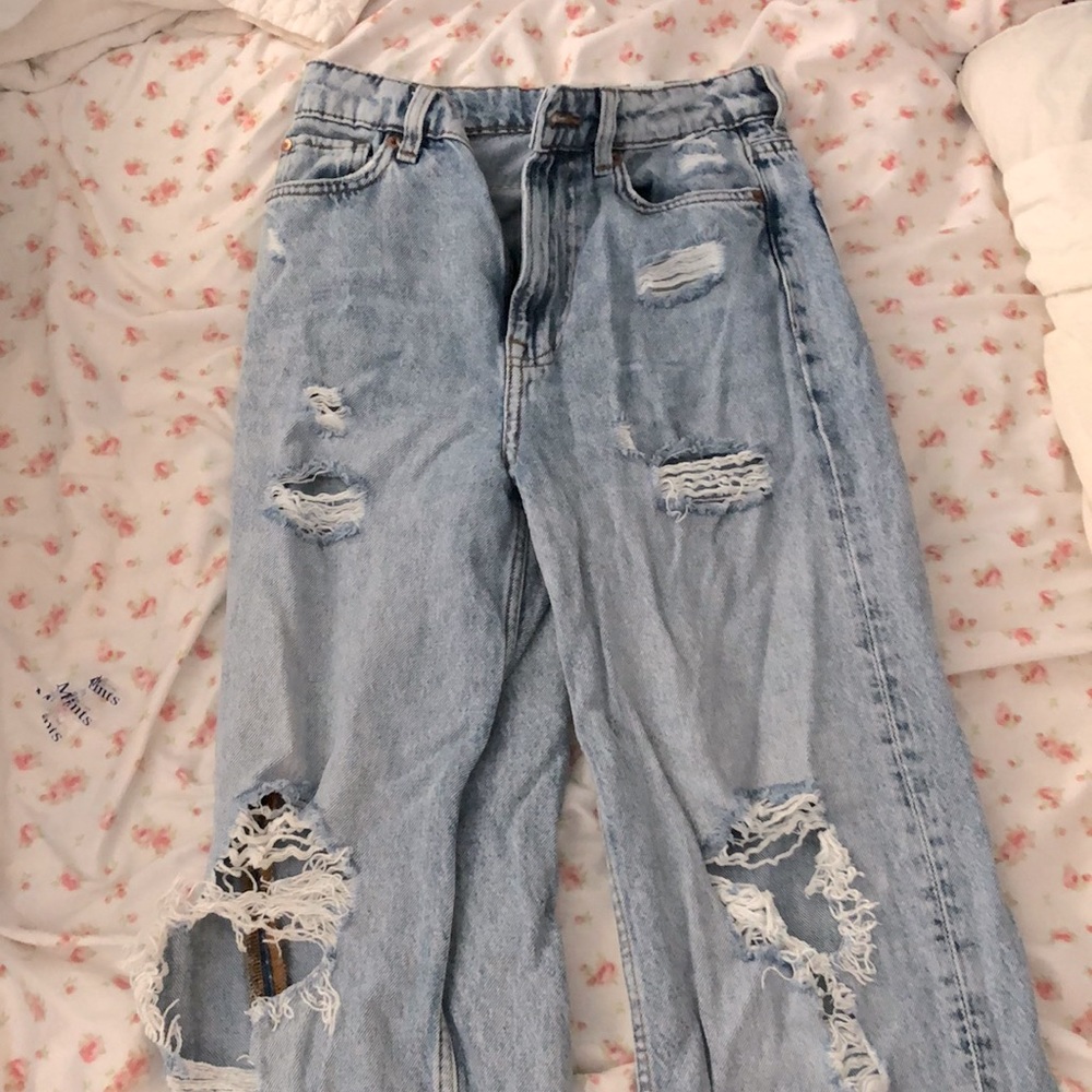 RETRO HIGH RISE DENIM JEANS. H&M. 2
